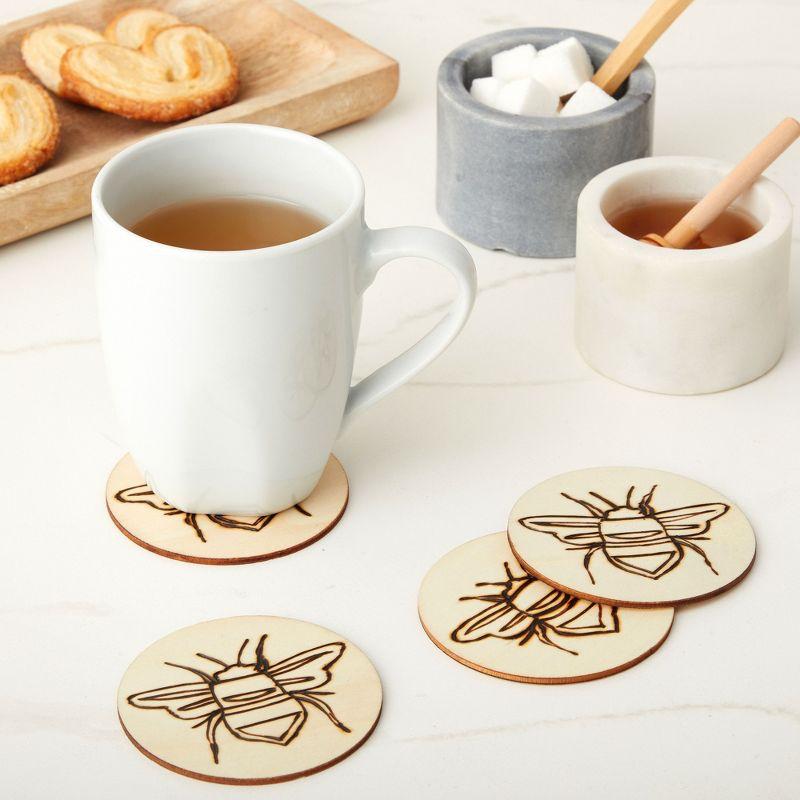 Juvale 36 Pack Unfinished Wood Circles for Crafts, 3 Inch Round Wooden Cutouts for DIY Projects