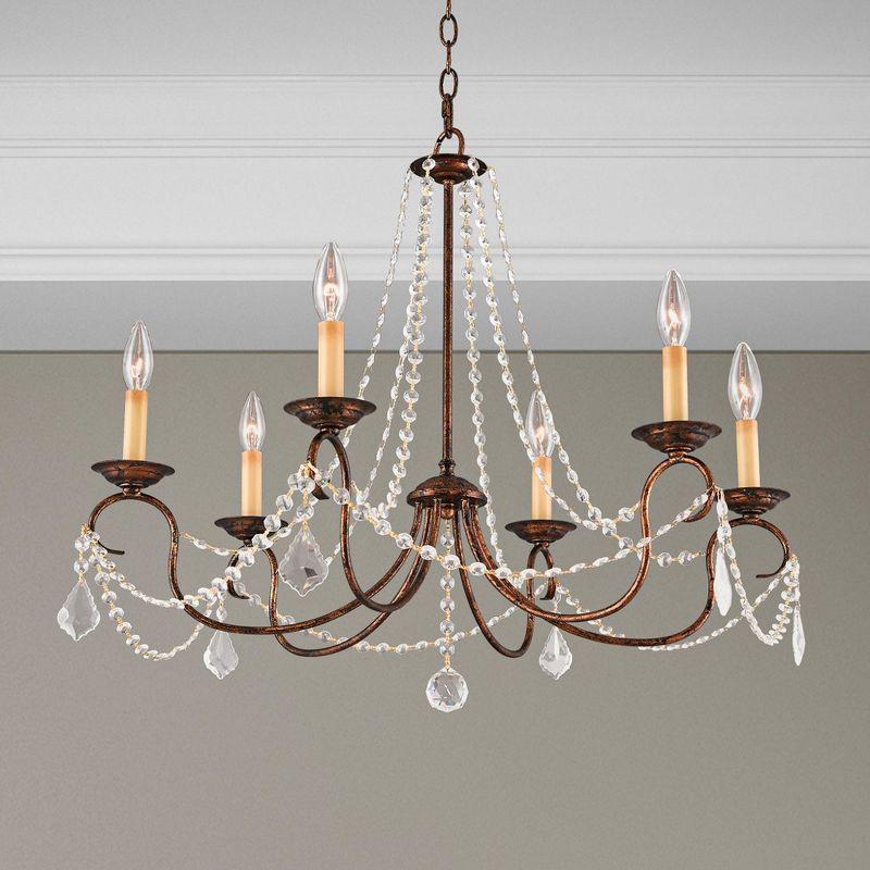 Livex Lighting Pennington 6 - Light Chandelier in  Hand Applied Venetian Golden Bronze