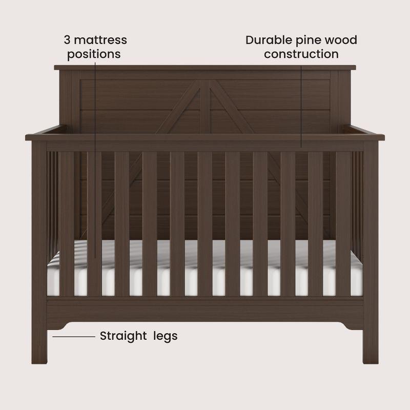 Woodland 4-in-1 Convertible Crib