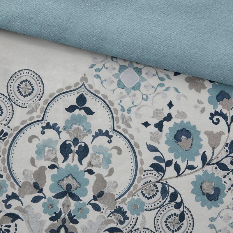 Brielle Cotton Floral Printed Duvet Cover Set