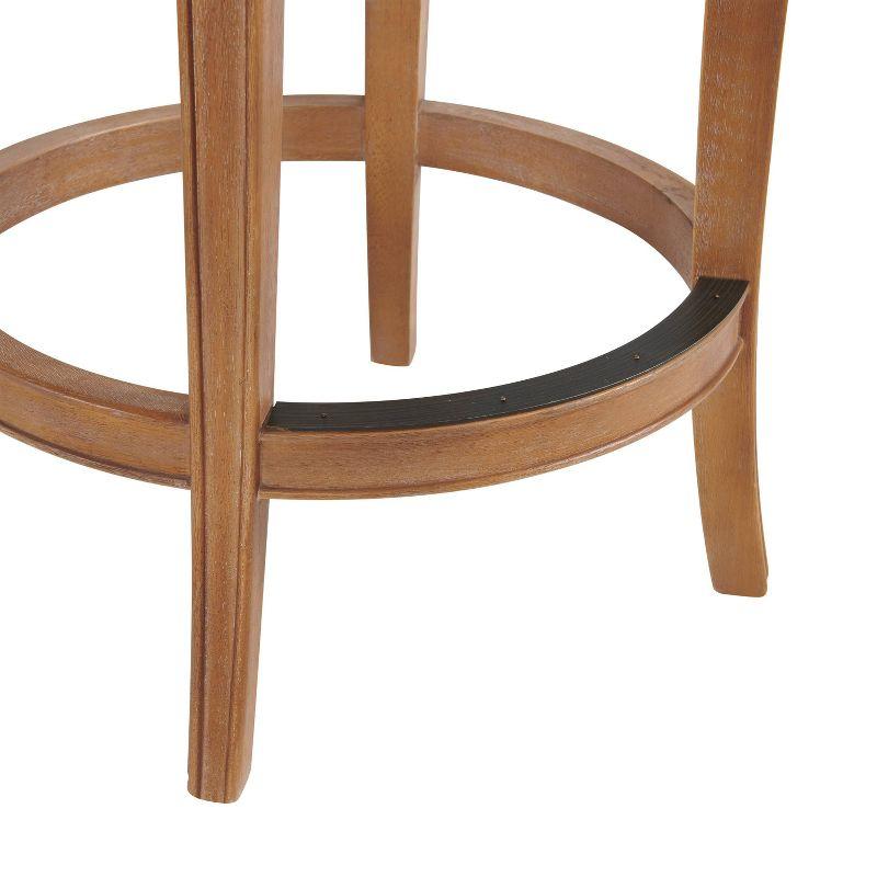 Hanover Solid Rubber Wood Swivel Counter And Bar Stool