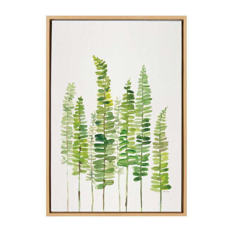 Sword Ferns Framed Canvas Wall Art by Patricia Shaw