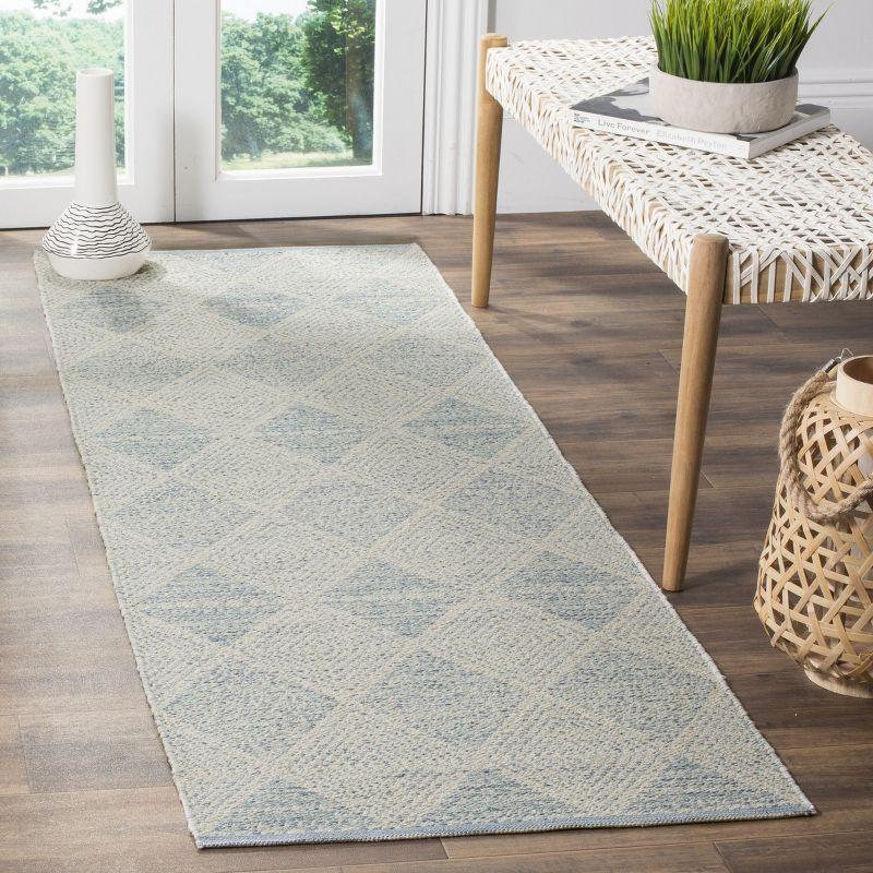 Montauk MTK822 Hand Woven Indoor Runner Rug - Light Blue - 2'3"x7' - Safavieh.