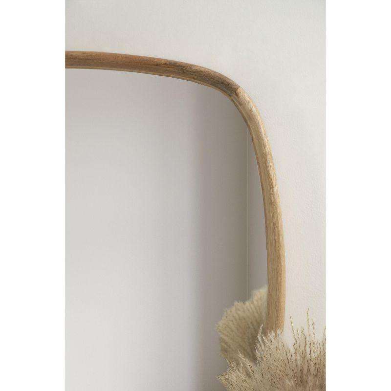 Kate and Laurel Prema Framed Wall Mirror, 26x26, Natural