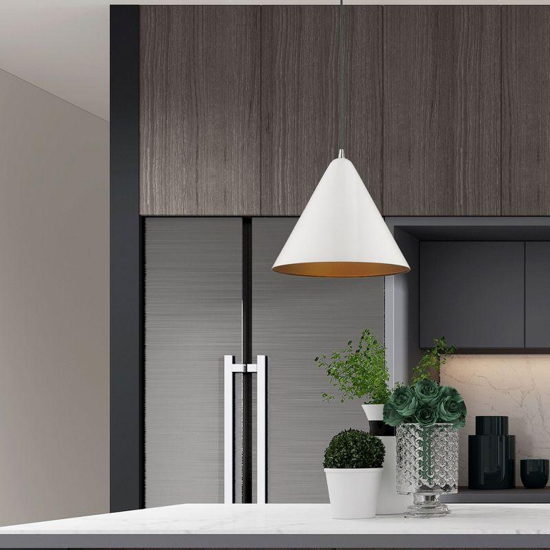 Livex Lighting Dulce 1 - Light Pendant in  Shiny White