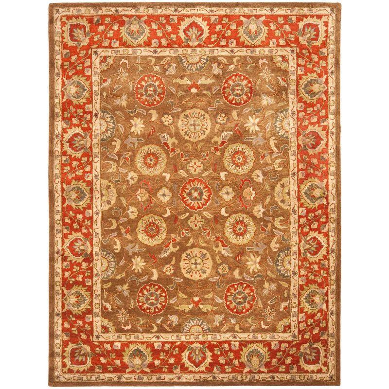 Heritage HG963 Hand Tufted Area Rug - Beige/Rust - 8'9"x11'9" - Safavieh.