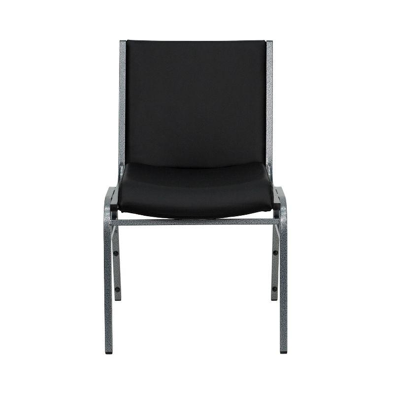 Flash Furniture HERCULES Series Heavy Duty Black Vinyl Stack Chair