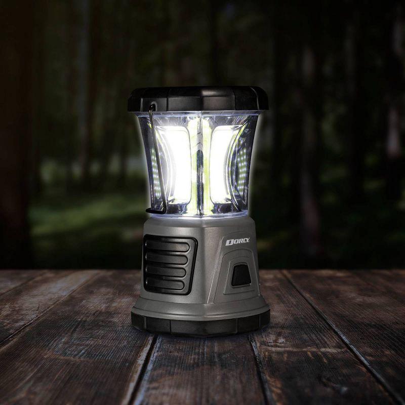 Dorcy 2000 Lumen Black and Gray LED Camping Lantern