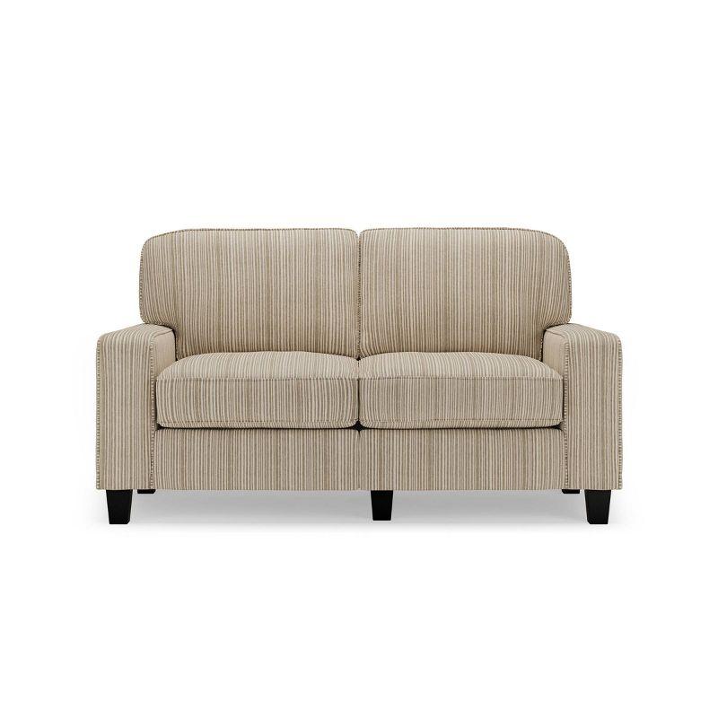 Serta Palisades 61" Track Arm Sofa, Easy Care Fabric, Soft Pillow Back, Pocket Coil Seat Cushions