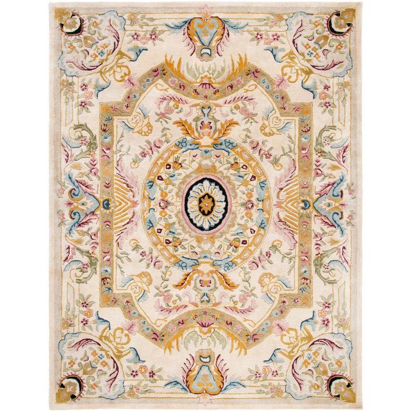 Savonnerie SAV202 Hand Tufted Area Rug - Sage/Beige - 8'x10' - Safavieh.