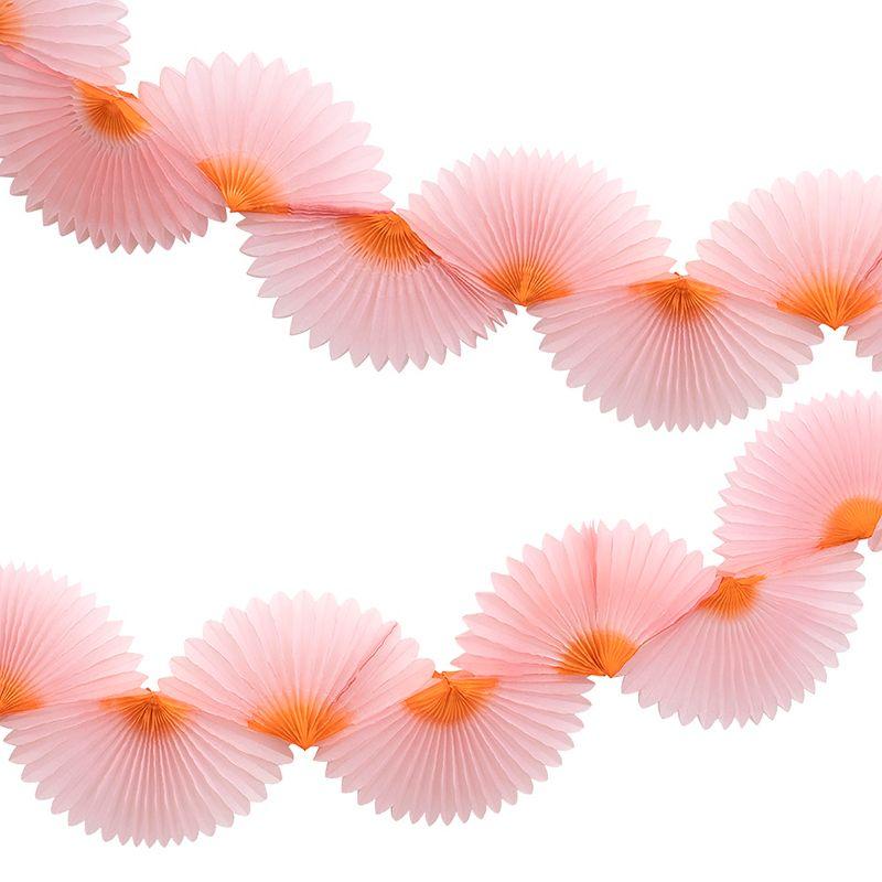 Meri Meri Pink Honeycomb Paper Fan Garland