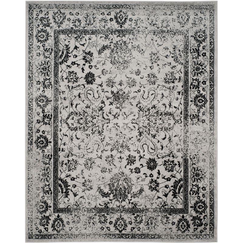 Adirondack ADR109 Non-Shedding Power Loomed Indoor Area Rug - Grey/Black - 10'x14' - Safavieh