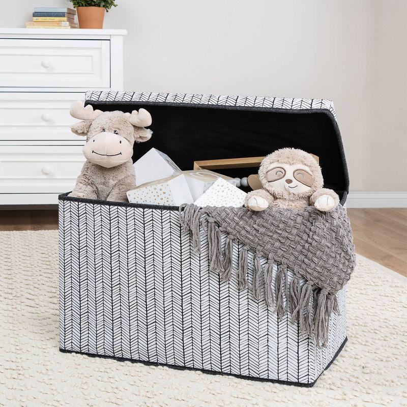 Sammy & Lou Printed Felt Toy Chest - Herringbone