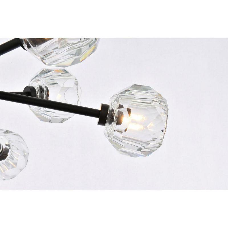 Elegant Lighting Graham 10 - Light Pendant in  Black