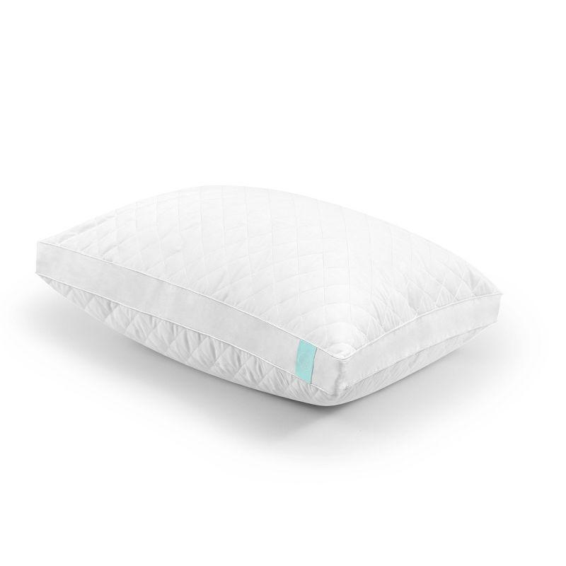 White Cotton Quilted Memory Foam Hypoallergenic Pillow Set