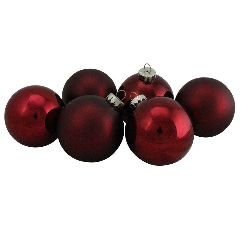 Northlight Seasonal Glass Ball Christmas Ornament (Set of 6)