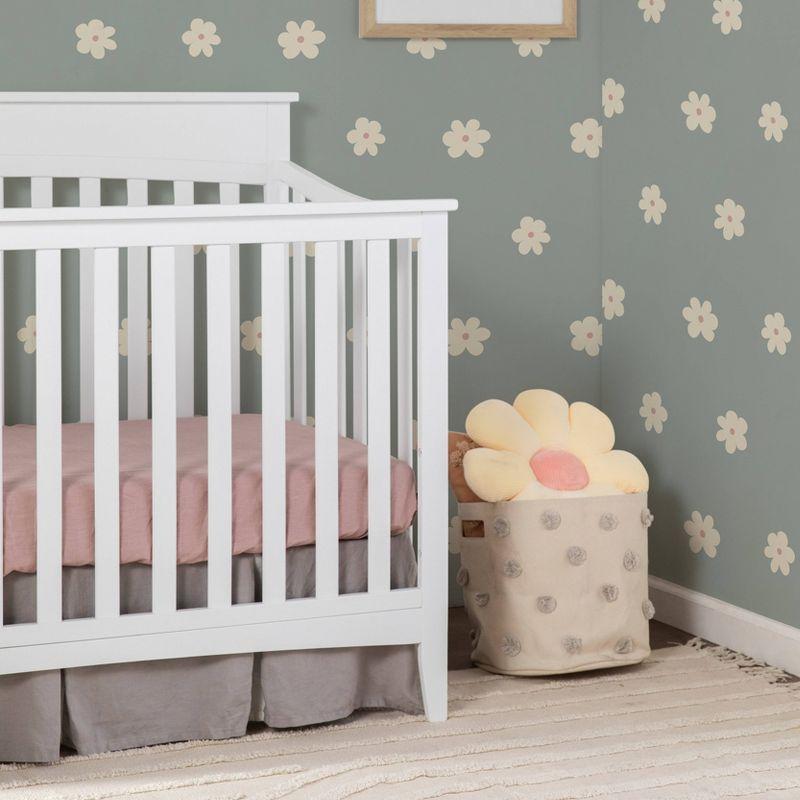 White Pine Wood 4-in-1 Convertible Crib