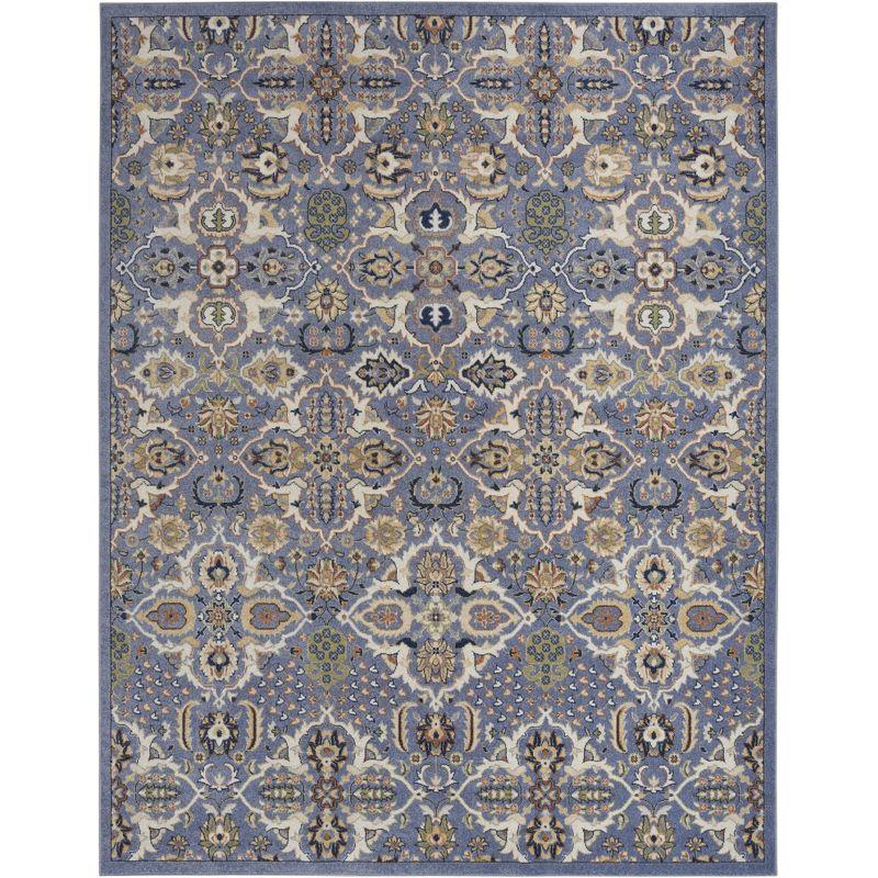 Nourison Allur Boho Indoor Area Rug Light Blue 7' x 10'