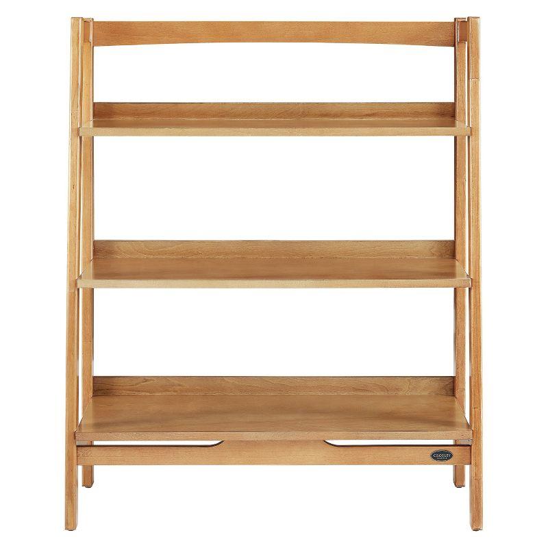 Landon Light Brown Wood Ladder Bookcase