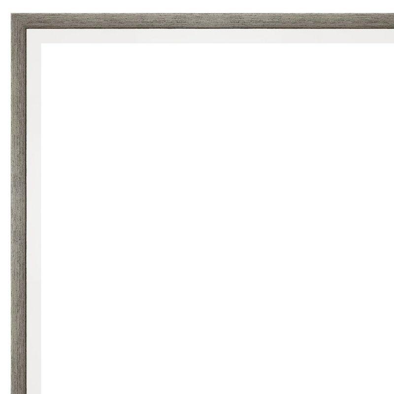 Lucie Silver White Satin Wood Rectangle Wall Picture Frame