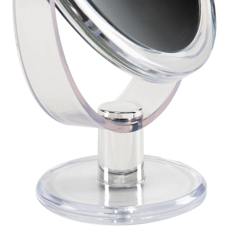 7" Vanity Rubberized 1X-10X Magnification Mirror Clear - Home Details