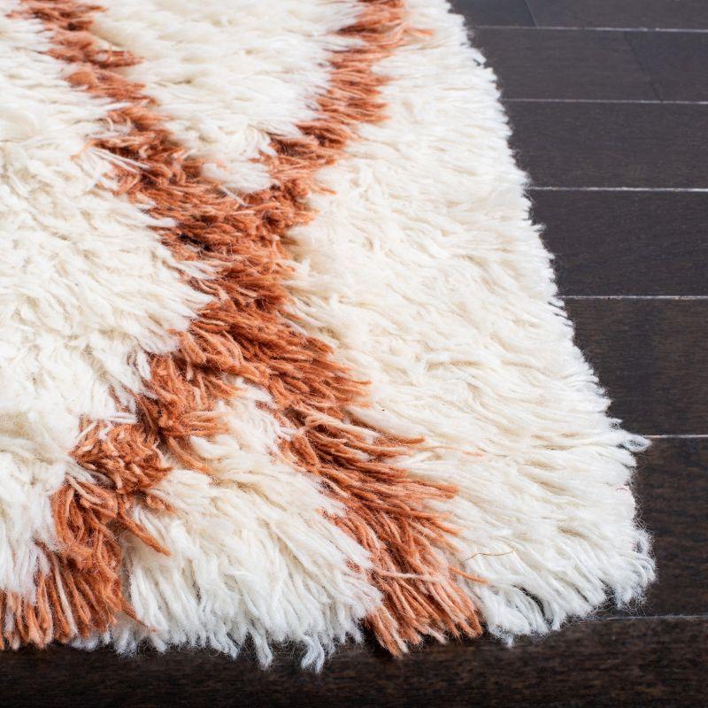 Kenya KNY712 Hand Knotted Area Rug - Ivory/Terracotta - 6'x9' - Safavieh