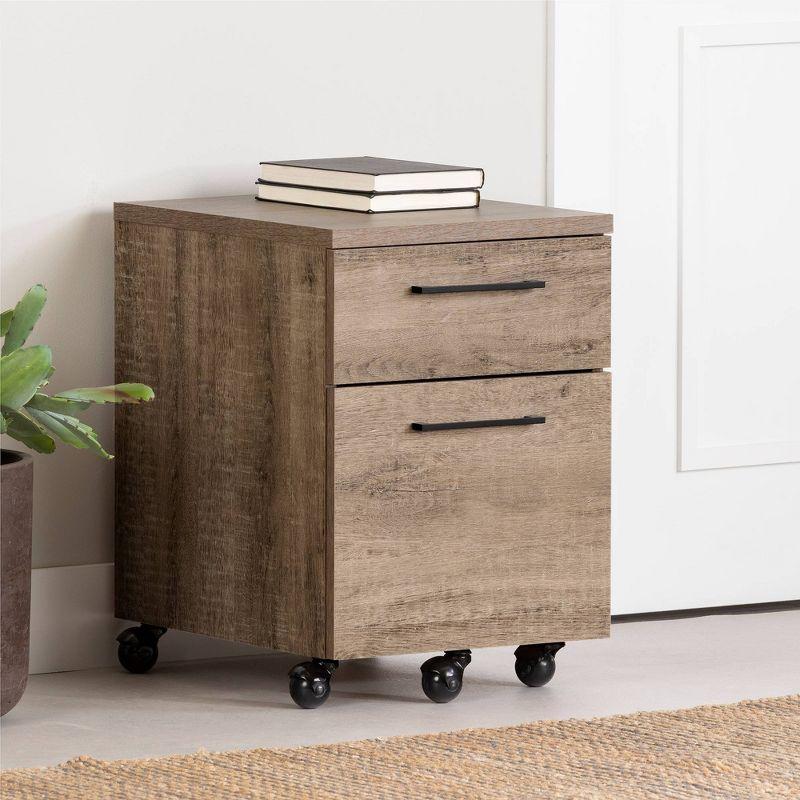 Interface 2 Drawer Mobile File Cabinet - South Shore