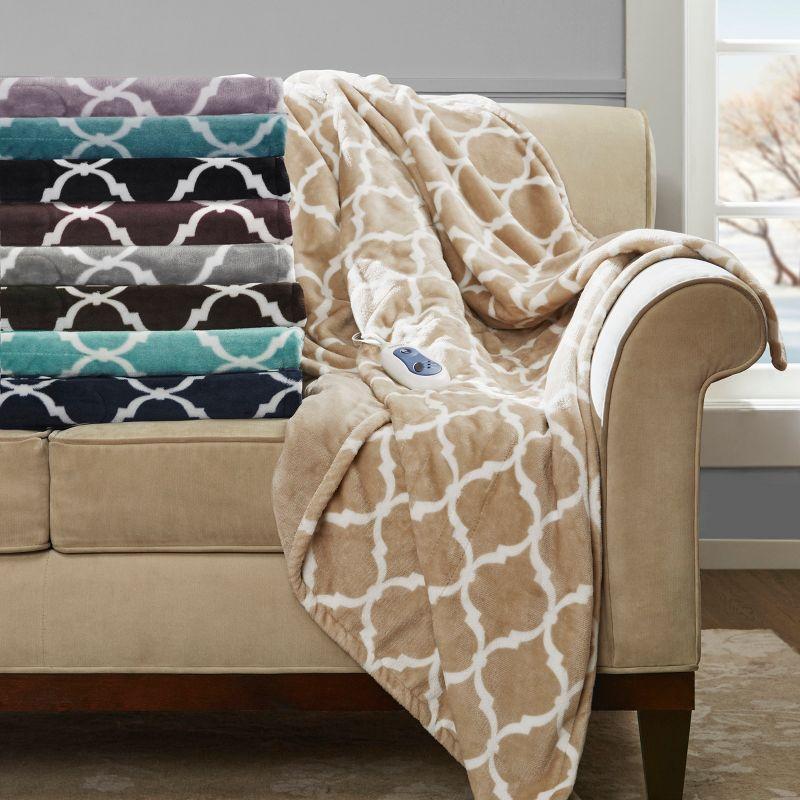 Beautyrest Beautyrest Heated Ogee Oversized Throw