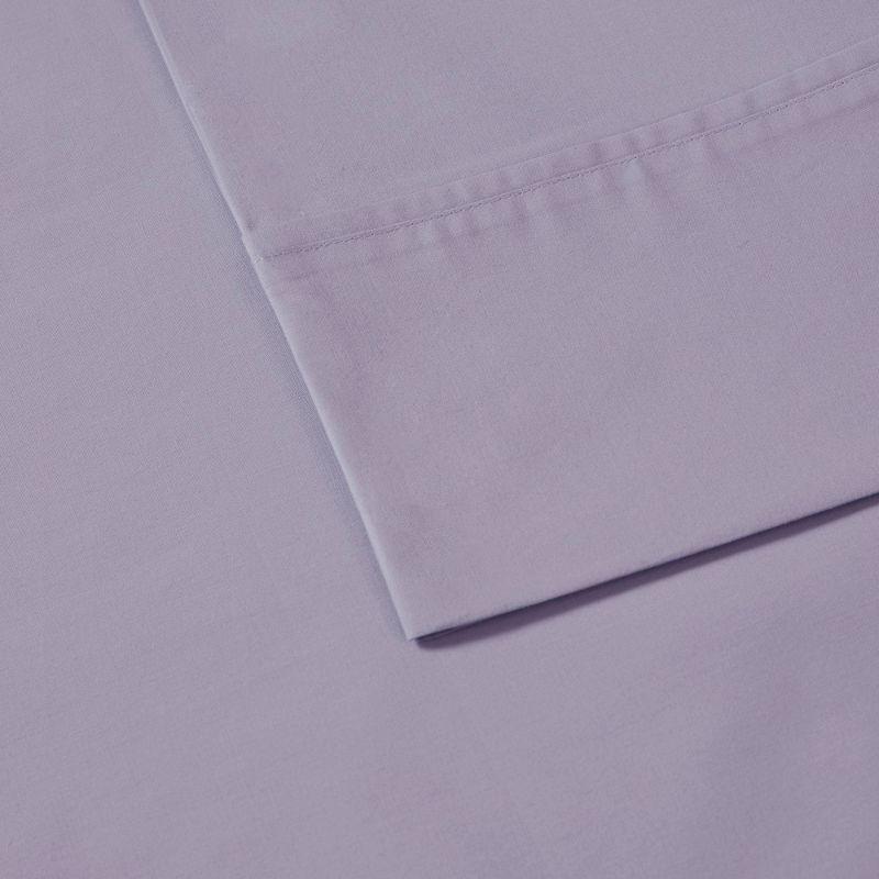 Madison Park Peached Percale 200 Thread Count Relaxed Cotton Percale Sheet Set