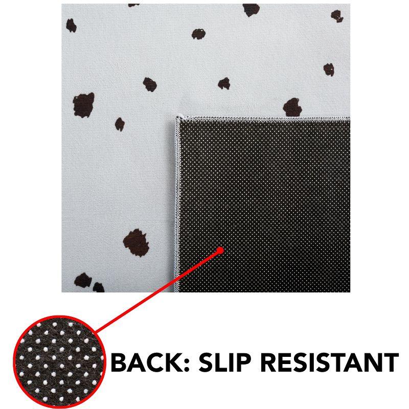 Faux Hide FAH502 Power Loomed Machine Washable Area Rug - Ivory/Black - 5'x8' - Safavieh.