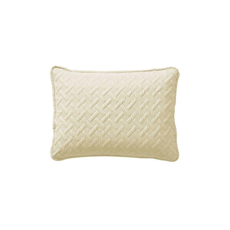 Nina Embossed Basketweave Quilt Set