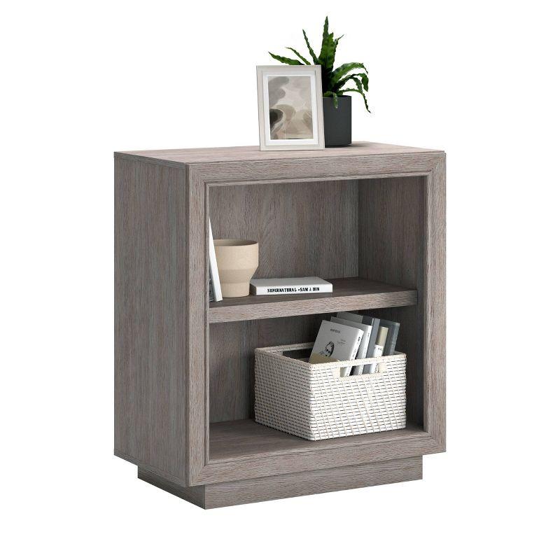 Ashen Oak Adjustable 2-Shelf Stackable Bookcase