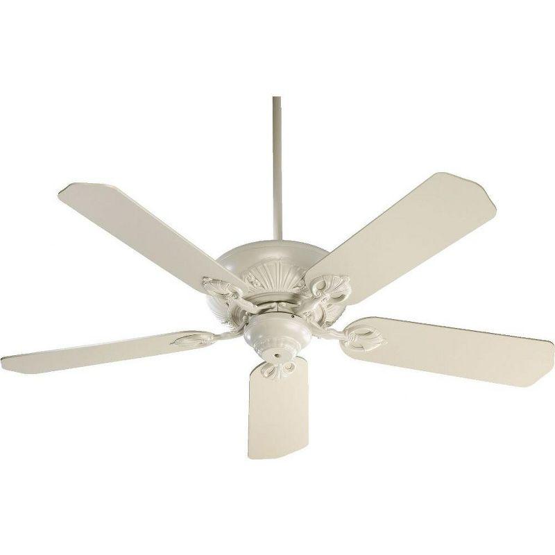 Antique White 52" Reversible Blade Ceiling Fan with Remote