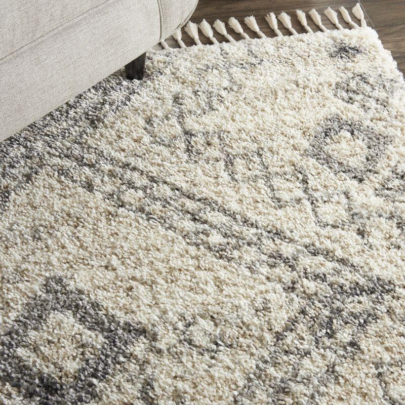 Nourison Scandinavian Shag SCN02 Denim Blue Area Rug