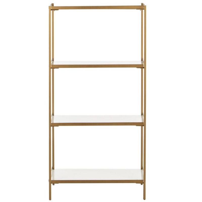 Daniella 4-Tier Etagere - White/Brass - Safavieh