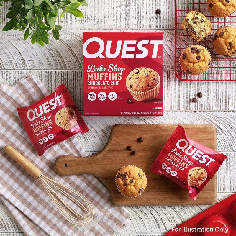 Quest Nutrition Bake Shop Muffin - Chocolate Chip - 8ct