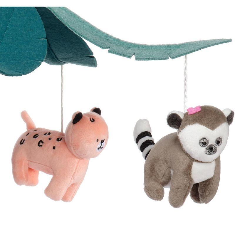 Lambs & Ivy Enchanted Safari Animal Musical Baby Crib Mobile Jungle Soother Toy