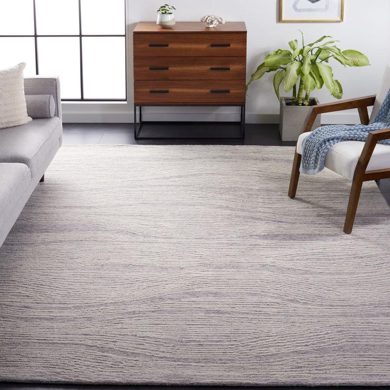 Metro MET995 Hand Tufted Indoor Area Rug - Grey/Ivory - 6'x6' - Safavieh