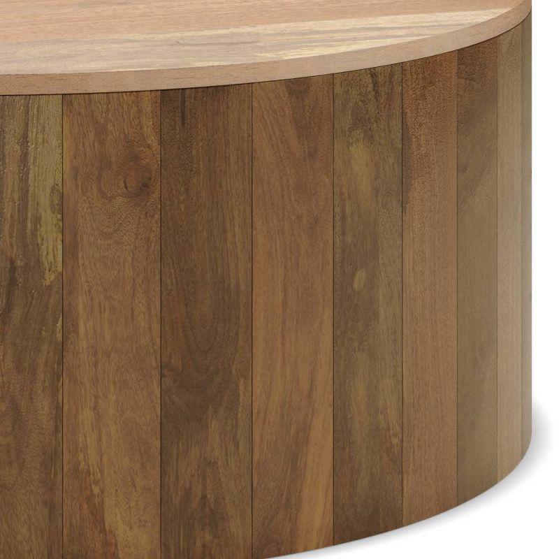 Vivenne Mango Wood Drum Coffee Table