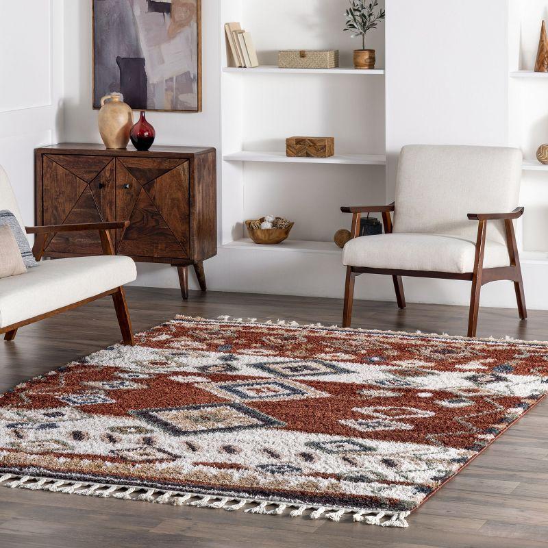 Nuloom Southwestern Rosemarie Moroccan Tassel Shag Indoor Area Rug