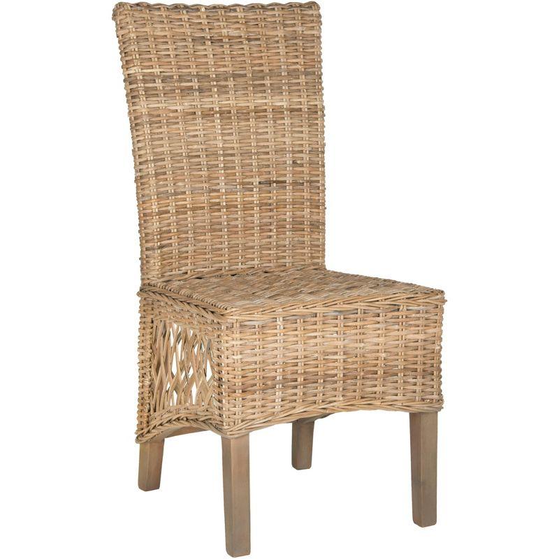 Sumatra 19''H Rattan Side Chair (Set of 2) - Natural - Safavieh