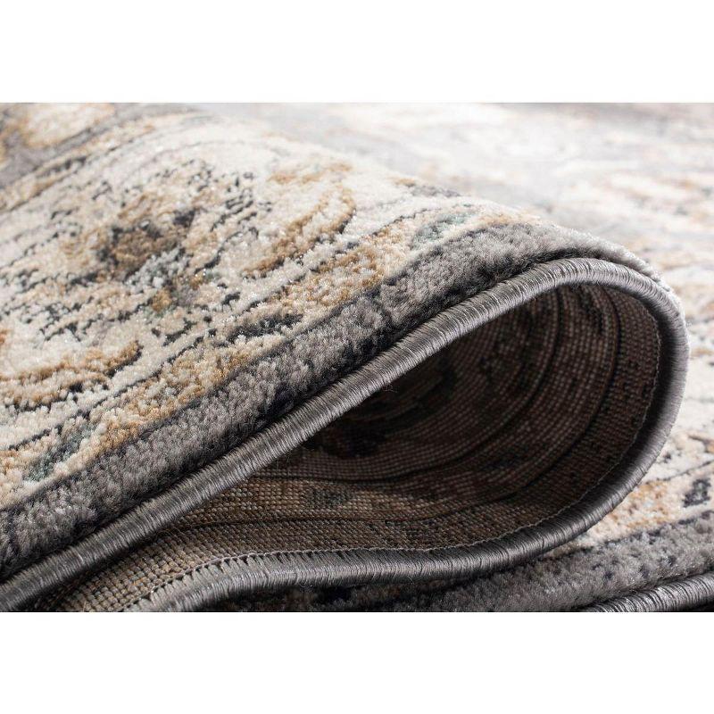 Lyndhurst LNH332 Power Loomed Area Rug - Grey/Cream - 8'x10' - Safavieh.