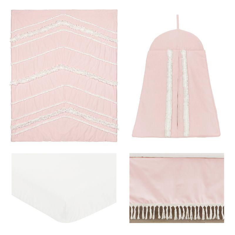 Sweet Jojo Designs Boho Fringe 4 Piece Crib Bedding Set