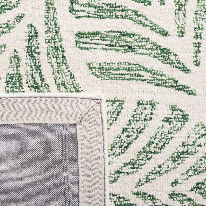 Martha Stewart Jardin - MSR3529 - Indoor Hand Tufted Area Rugs - Ivory/Green - 8'x10'