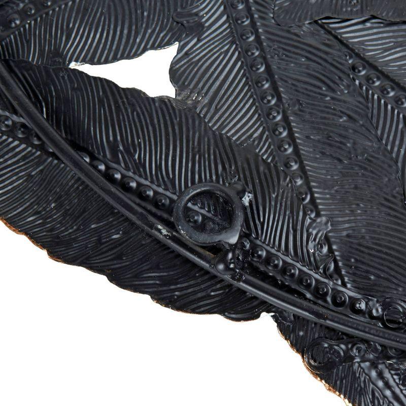 Set of 3 Jax Iron Painted Wall Decor Blue: Madison Park Metal Artwork, Botanical Cast Sculpture, Modern Style