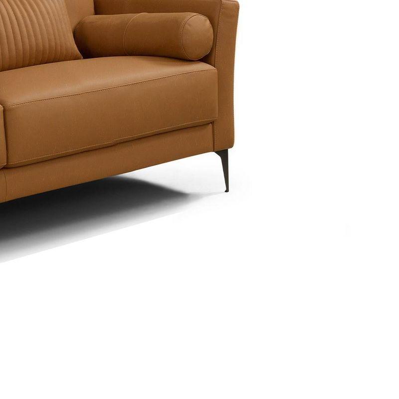 68" Tussio Sofa Saddle Tan Leather - Acme Furniture