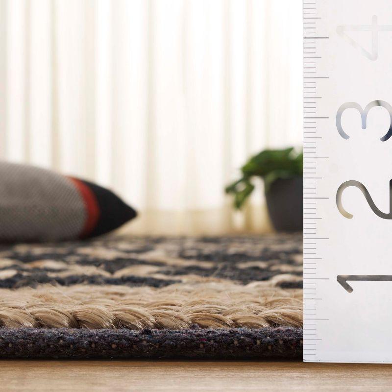 Natural Fiber NF951 Hand Loomed Runner Rug - Charcoal - 2'6"x8' - Safavieh.