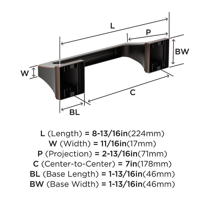 Amerock Mulholland Wall Mounted Pivoting Double Post Toilet Paper Holder