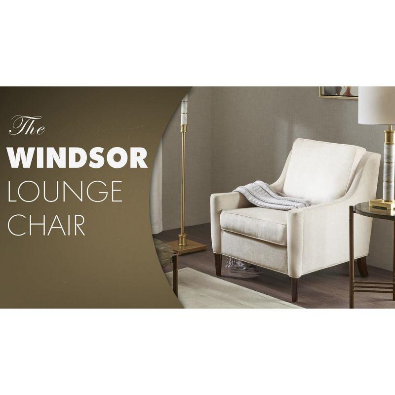 Crispin Wide Arm Velvet Lounge Chair