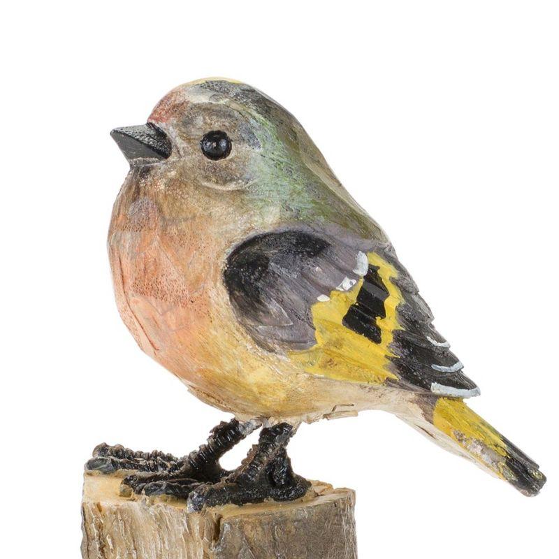 Melrose Stone Perched Bird Figurine (Set of 6)